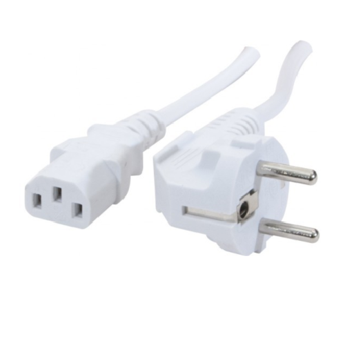 Câble d’alimentation PC/Moniteur Schuko – 16 m – Blanc – LINQ EU2A