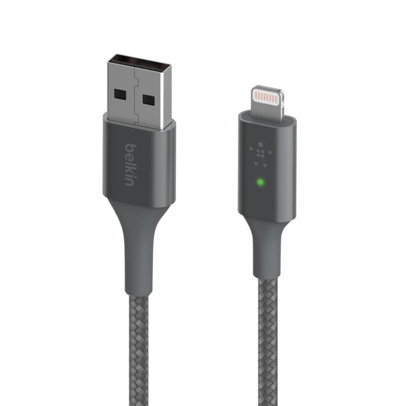 Câble USB-A vers Lightning avec voyant de recharge LED - Image 2