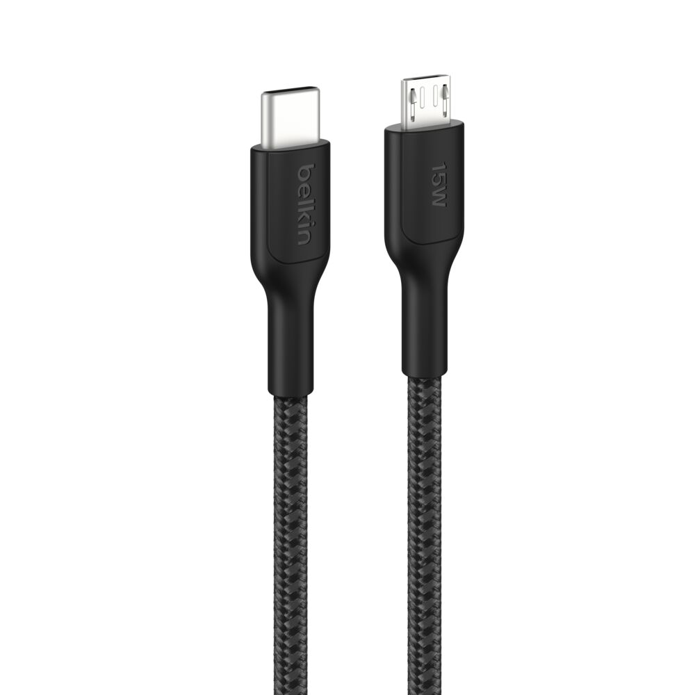 Câble à gaine tressée USB-C vers micro-USB (15 W)