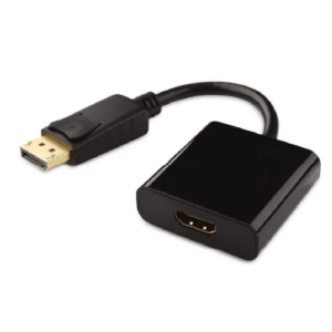 Mini adaptateur DisplayPort mâle HDMI femelle Noir
